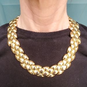 Gold tone necklace